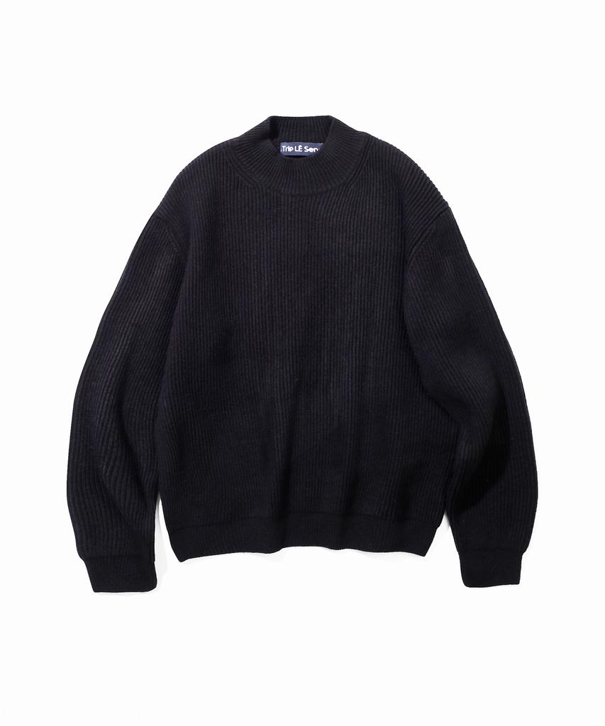 TRIP LE SENS Basic Mock Neck Over Knit (Man)_Cream Ivory