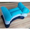 New Flocking PVC Inflation Lumbar Pillow H-type Inflatable Aircraft Lumbar Pad Grey Blue Nursing Waist Pillow Office