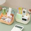 1Pcs New 5-Grids Pen Holder Large Capacity Plastic Makeup Brush Holder Multifunctional Storage Bucket