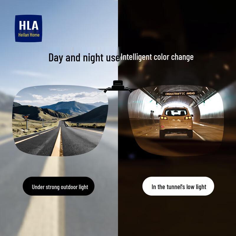 HLA Clip-on Photochromic Polarized Sunglasses