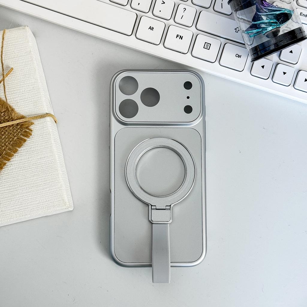 Matte Magnetic For Case For For Iphone 17 16 1 14 13 12 11 Pro Max 14 1 16 Plus Air Shockproof Stand Cover with Lanyard
