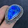 Natural Lapis Lazuli Gemstone 925 Sterling Silver Jewelry Ring Size 8 K0s14