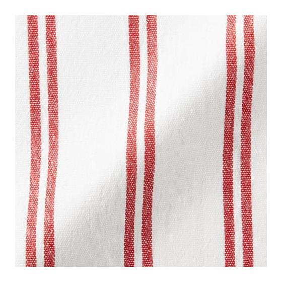 Muji Indian Cotton Yarn-Dyed Kitchen Towels, Set of 6, Red, Approx. 40x40cm, Absorbent, for Dish Wiping and Cleaning, 3 Assorted Patterns, Cotton
