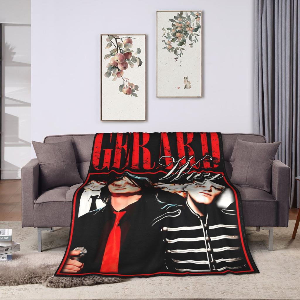 Gerard Way MCR VIntage   Blanket Quality Soft My Chemical Romance Throw Blanket Winter Students Living Room Fashion Bedspread