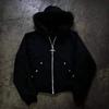 DRIPX Cardigan de Felpa con Cuello de Strass Europeo y Americano Sudadera con Cremallera y Strass Estilo Oscuro Y2k Tendencia Callejera para Hombre y Mujer H