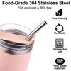 4Pcs Reusable Metal Straws Set With Cleaner Brush 304 Stainless Steel Drinking Straw Milk Drinkware Bar Accessories