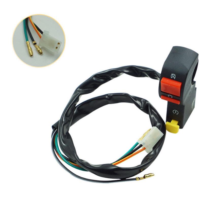 Motocross ATV Zubehör Motorrad Start Schalter Lenkerblock Elektrischer Starter Scheinwerfer Blinker