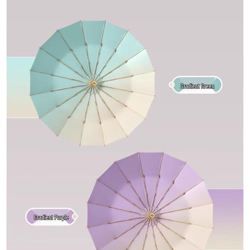 Meidu 3-Fold Gradient UV Protection Umbrella