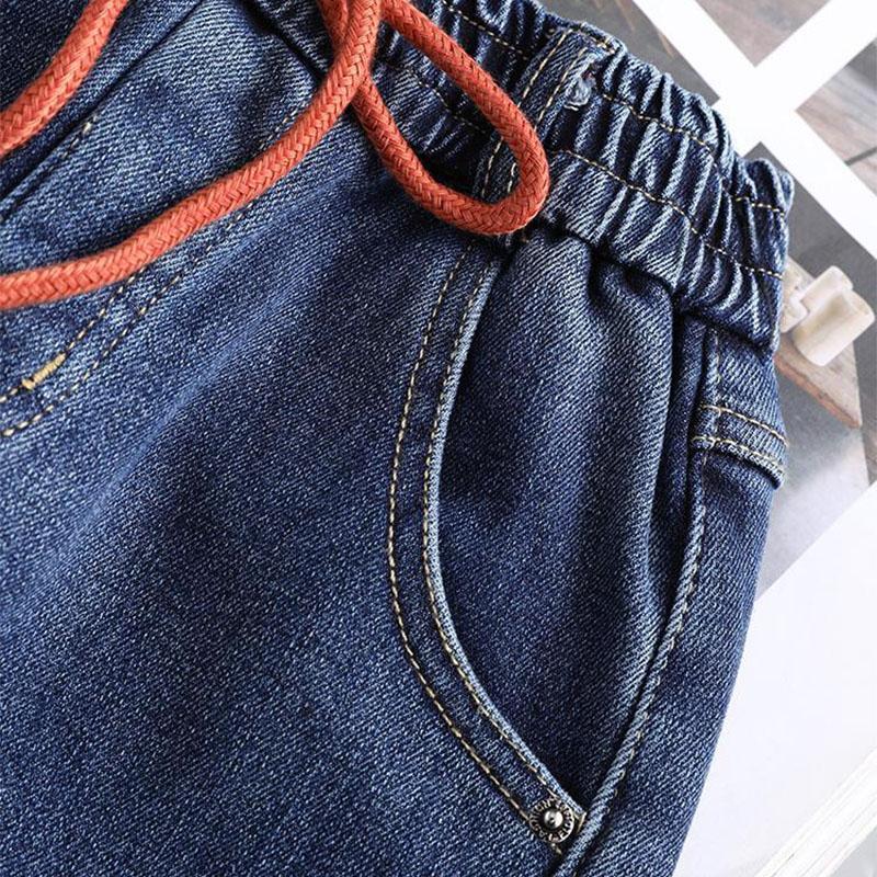 Girls' Autumn Jeans New Korean Slim Fashion Threaded Children's Pants