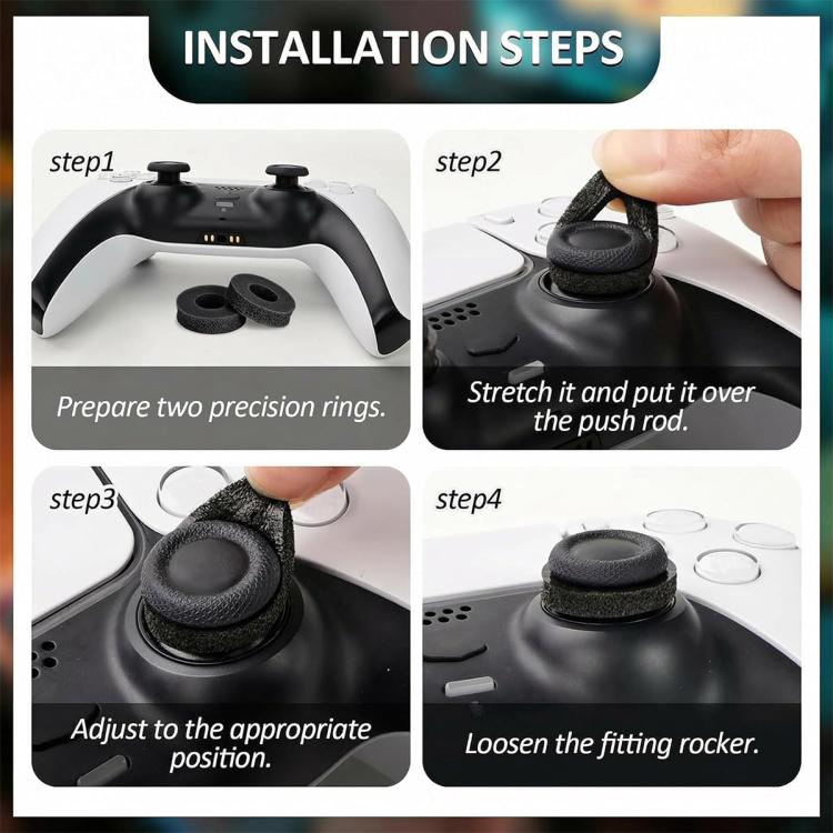 12 Stück Weiche Silikon-Schwamm Zielpräzisionsringe Kollisionsschutz Joystick-Hilfsringe für PS4 PS5 Xbox Switch Stadia Controller