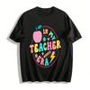 In My Teacher Era Retro Graphic Casual Teacher Top Pure Cotton T-shirt