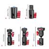 Secure 1/4 Inch / 3-Claw Thread Aluminum Alloy Adapter Base For Universal Tripods Light Stand Camera Mount
