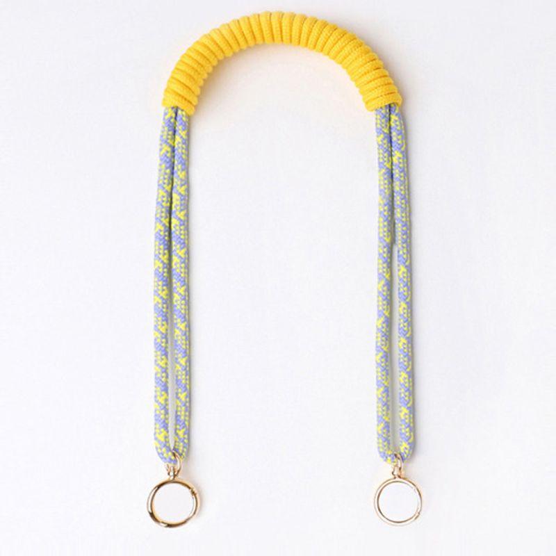 

XIMDOMADO Ремешок для сумки макраме - Сиреневый и Лимонный Lilac & Yellow