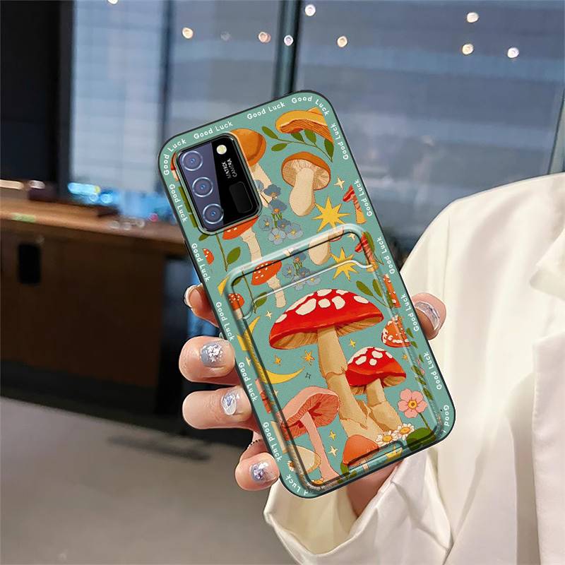 Shockproof Waterproof Phone Case For Oukitel C25 Soft Case Card Slot Graffiti Anti-knock Durable Protective TPU Cover