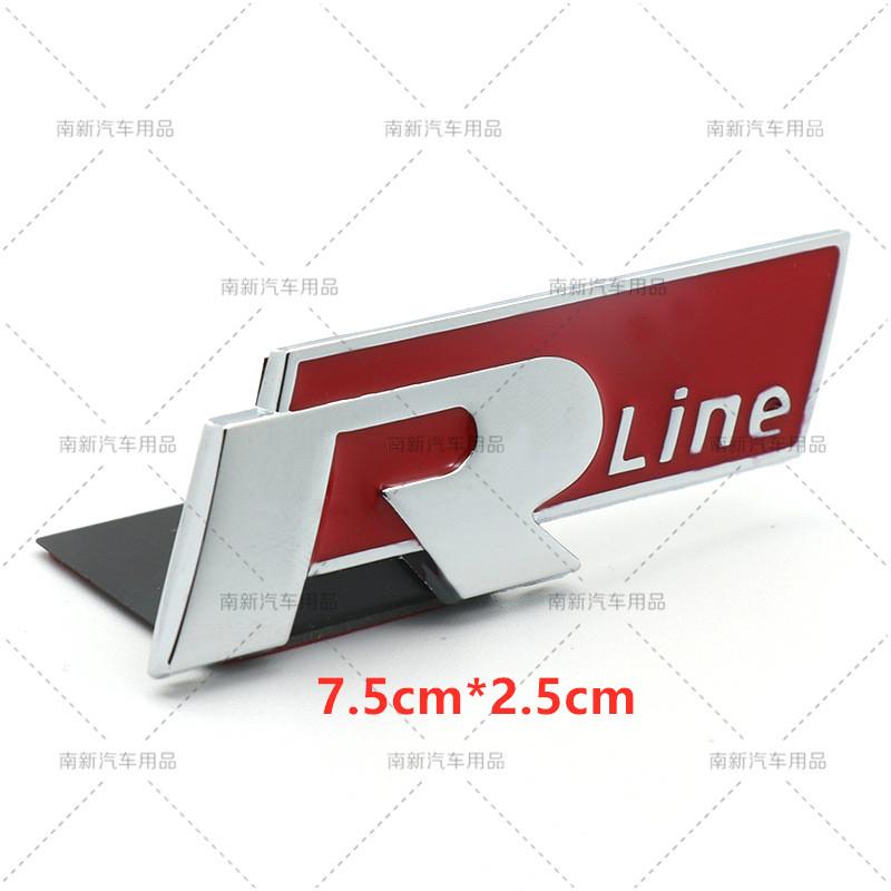 2026 Hot For VOLKSWAGEN VW 3D Metal R Line Logo Rline Badge Car Front Grille Emblem Stickers for Volkswage Polo Passat B5 B7 Gol