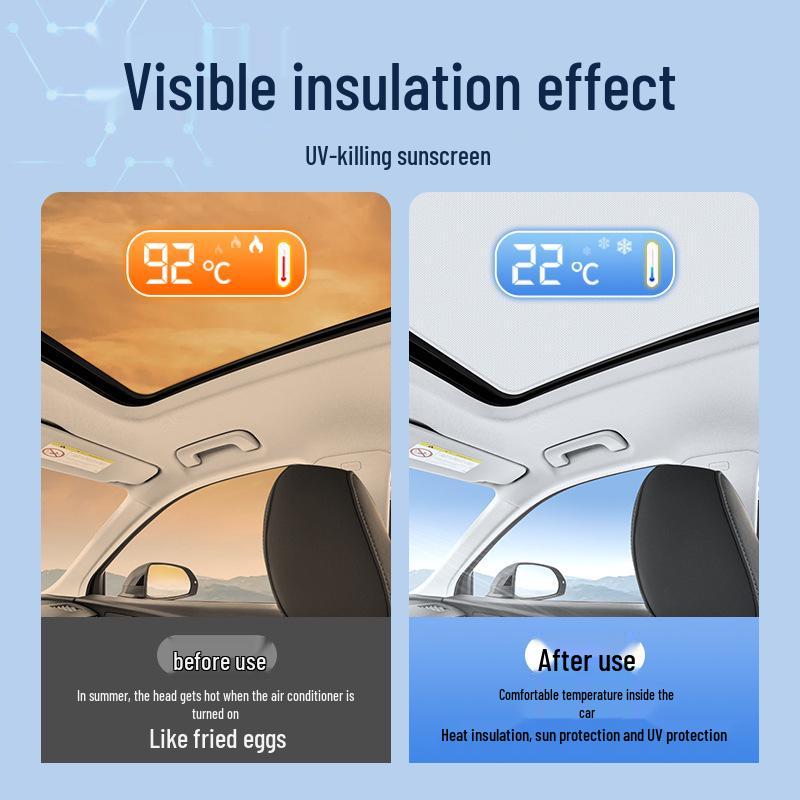 Electrostatic Sunroof Sunshade for Toyota RAV4, Highlander, Crown, Camry, and Venza