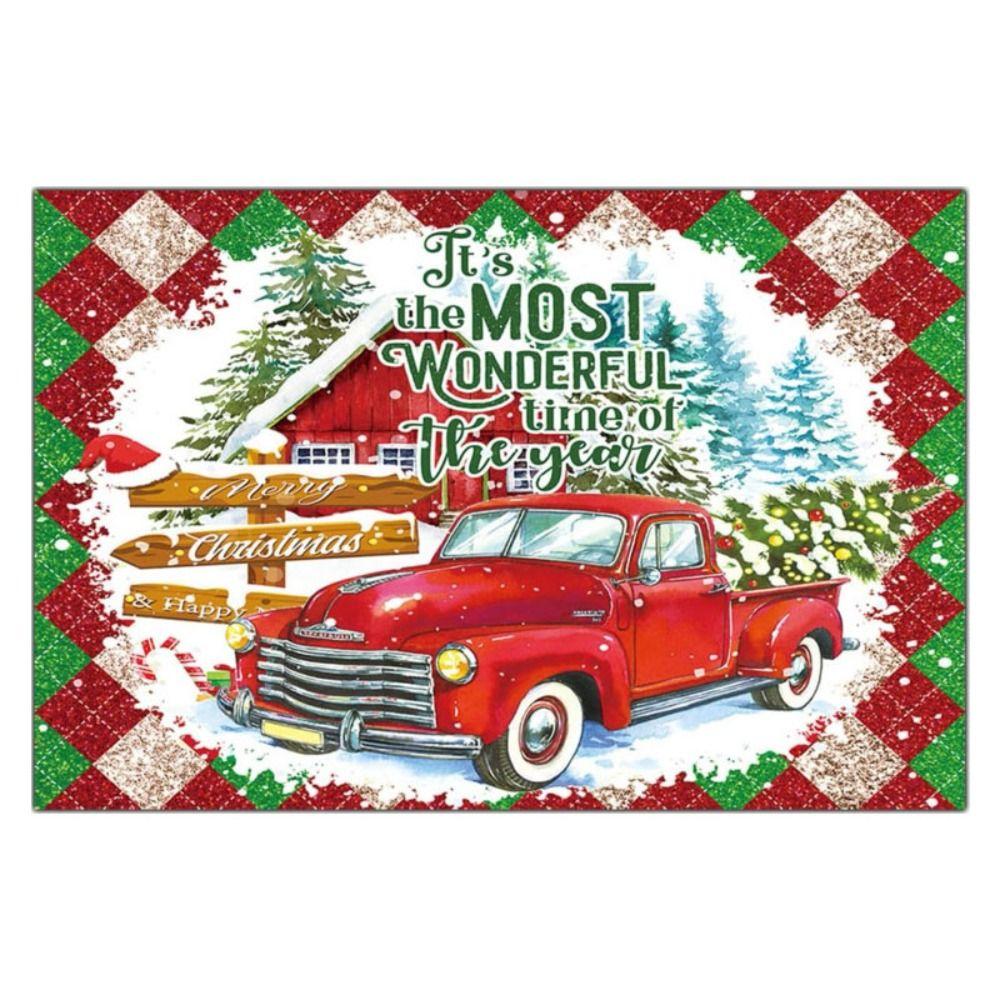 Spoof Santa Claus Gnome Doormat Rectangle Rugs Creative Welcome Mat Balcony