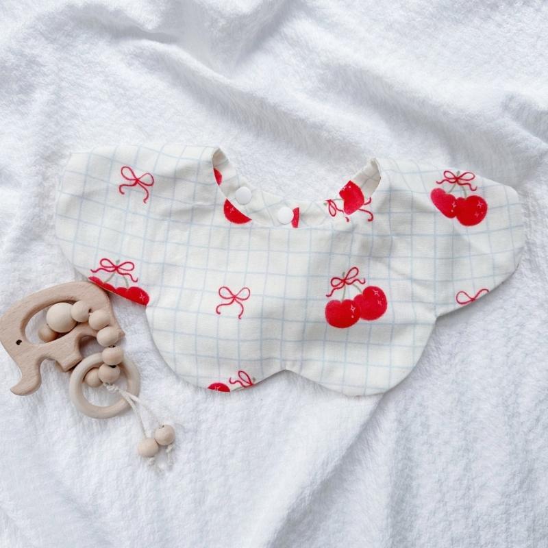 Cotton Bib Cartoon Print Baby Feeding Towel Soft Comfortable Saliva Towel Newborns Burping Cloth for Boys Girls