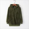 Lange Mouw Dames Casual Effen Met Capuchon Warm Trui Jas Mode