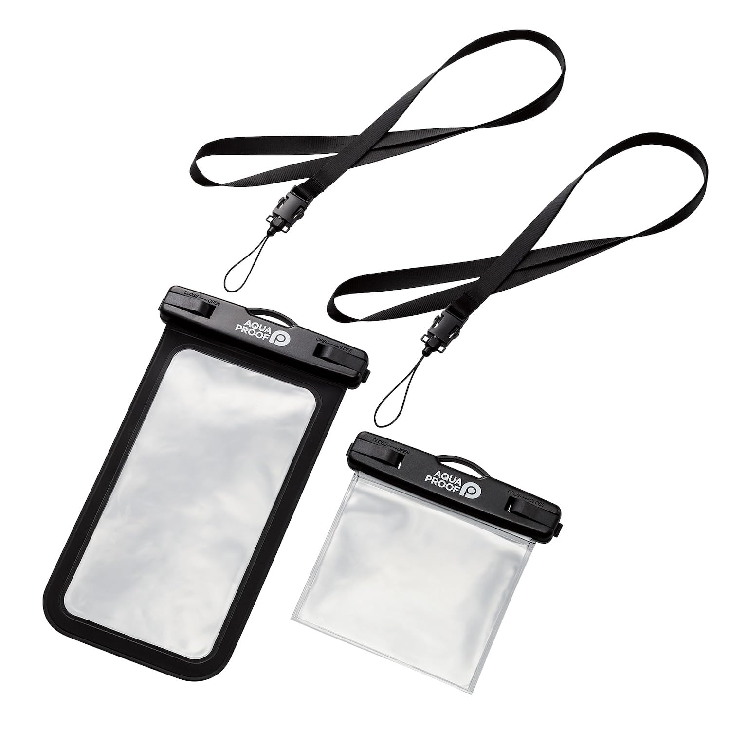 

ELECOM Waterproof Smartphone Case with IPX8 Waterproof to Neck Strap Included with iPhone and Other Smartphones inches or Black Wallet, 10m, чёрный