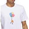 adidas Lil Stripe Basketball T-Shirt Cartoon Print Kurzarm T-Shirt Herren Oberteile Weiß IC1864