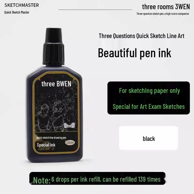 Refillable Quick Sketch Pen Set: Fine, Small, Regular, Large Gray Brush Pens for Art Line Drawing