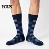 Meias Quentes de Inverno para Homens Meias de Cano Médio Argyle, Tamanho Grande, Listradas Coloridas Algodão Antiodor Térmicas para Vestir Espessadas Outono Clima Frio Aconchegantes Casa Lounge
