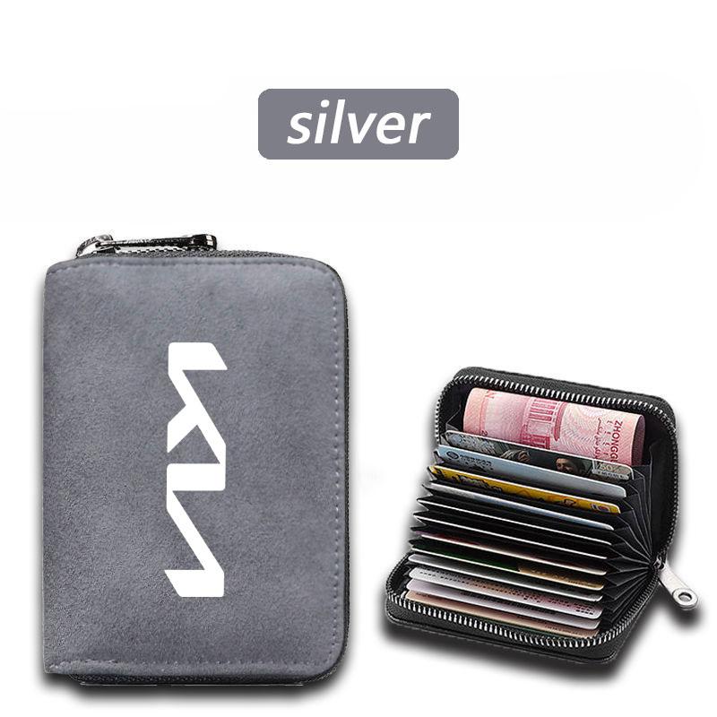 THCR5 Car Cards Holders Bank Credit ID Card Holder Wallets For KIA KN K3 K5 Sportage Rio Sorento Picanto Ceed RIO 2 3 4 Accessories
