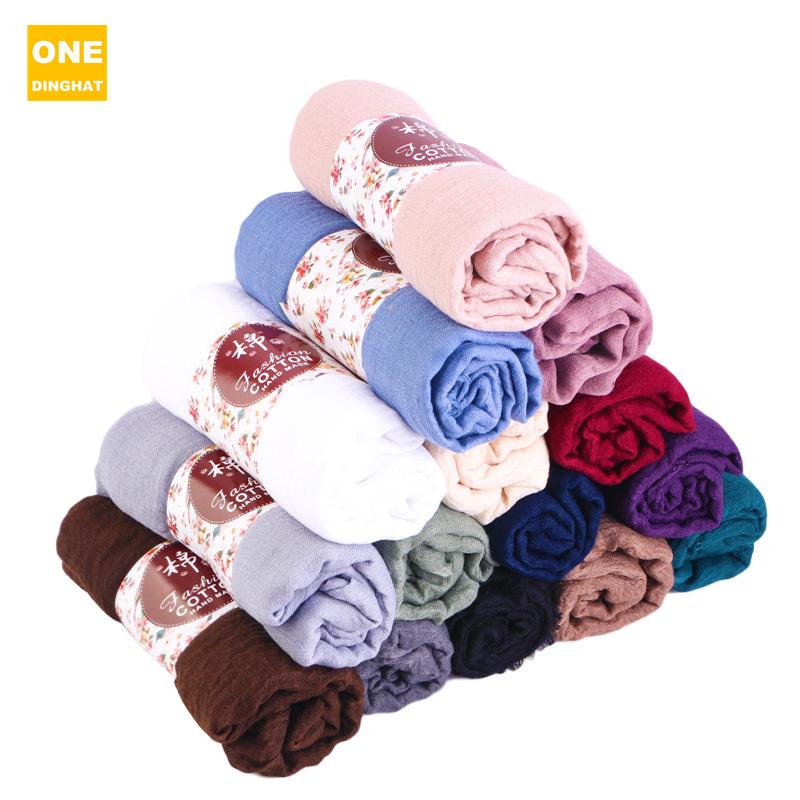 Pustende hodeplagg i bomull og lin, seersucker-skjerf, hodeplagg i etnisk stil, hodeplagg og lue Jdwj-32