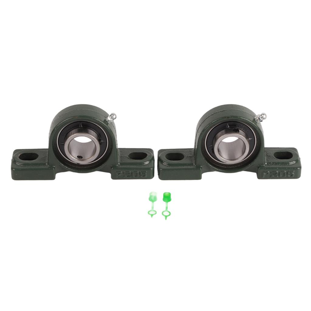 2 Pcs UCP205 25mm Self Alignment Pillow Block Bearing Mounted Unit Bearing