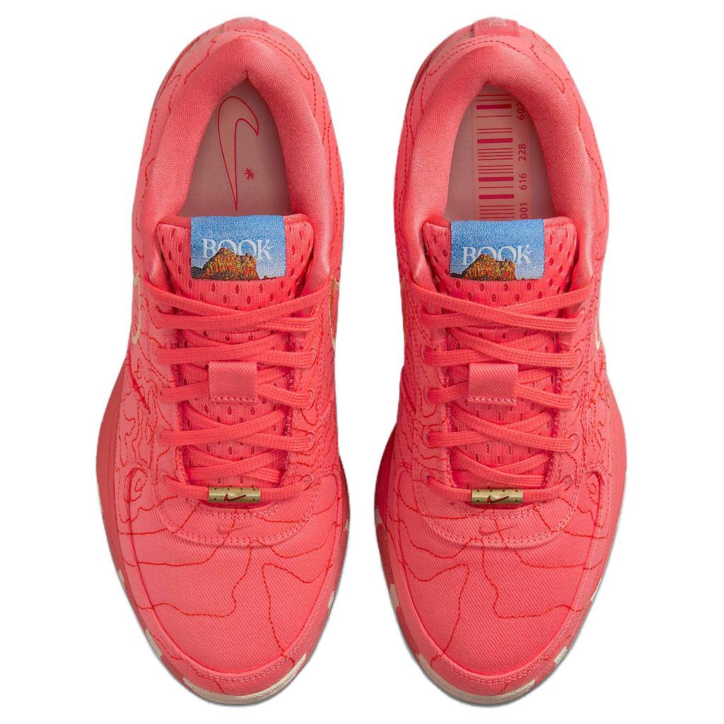Nike Book 1 Textile Sedona Unisex Sneakers Orange Bubblegum White-Onyx IB8054-800