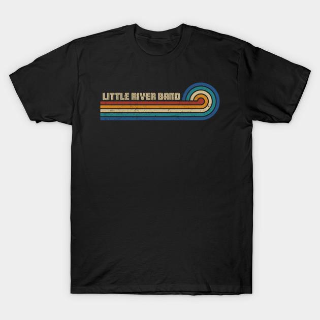 Men Black Print T-shirt Little River Band  - Retro Sunset No-Cut Transfer Paper Print Cotton Tshirt 4XL чёрный