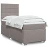 Vidaxl Kontinentalbett Mit Matratze, Taupe, Stoff, 90X200 Cm