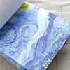 Monet & Van Gogh Retro Style Sticky Note Pad - Famous Paintings Series, Non-Adhesive, Perfect for Journaling & Memos