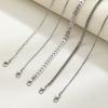4 Fashionable and Simple Heart-shaped Snake Bone Chains, Multi-layer Stacked Women's Ankle Chains