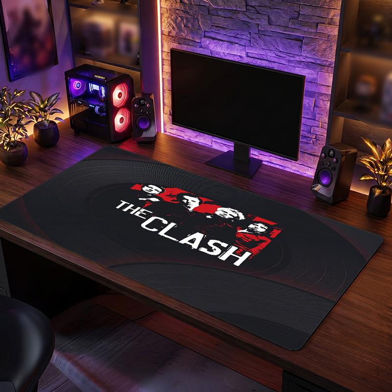 The Clash Print Large Mouse Pad Smooth Surface Anti?Slip Desk Mat For Gaming Office Laptop Decoration