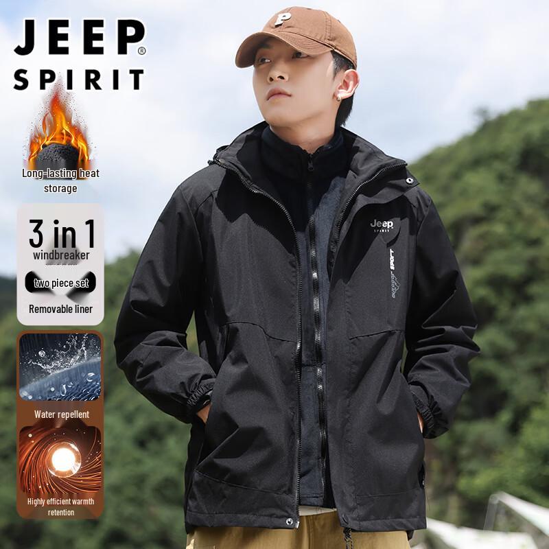 JEEP SPIRIT Men s 3-in-1 Outdoor Jacket L