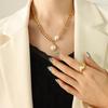 18K Gold-Plated Retro Freshwater Pearl Pendant Necklace