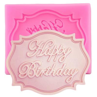 Glina cukierkowa Czekolada Gumpaste Formy Forma List z Okazji Urodzin Formy Silikonowe DIY Cupcake Topper Narzędzia do dekorowania ciast masą cukrową
