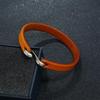 Men's European & American Retro Leather Punk Rock Bracelet