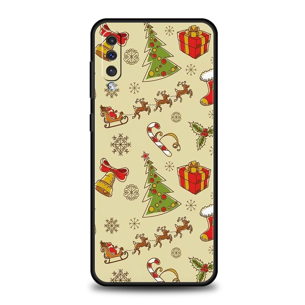 Cartoon Christmas Phone Case For Samsung A56 A36 A26 A24 A16 A14 A12 A32 A50 A70 A22 A30 A40 A34 A54 A42 A52 A04s A06 5G Cover