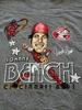 Camiseta Masculina Johnny Bench Cinza Unissex Todos os Tamanhos JJ2350 Camiseta Unissex