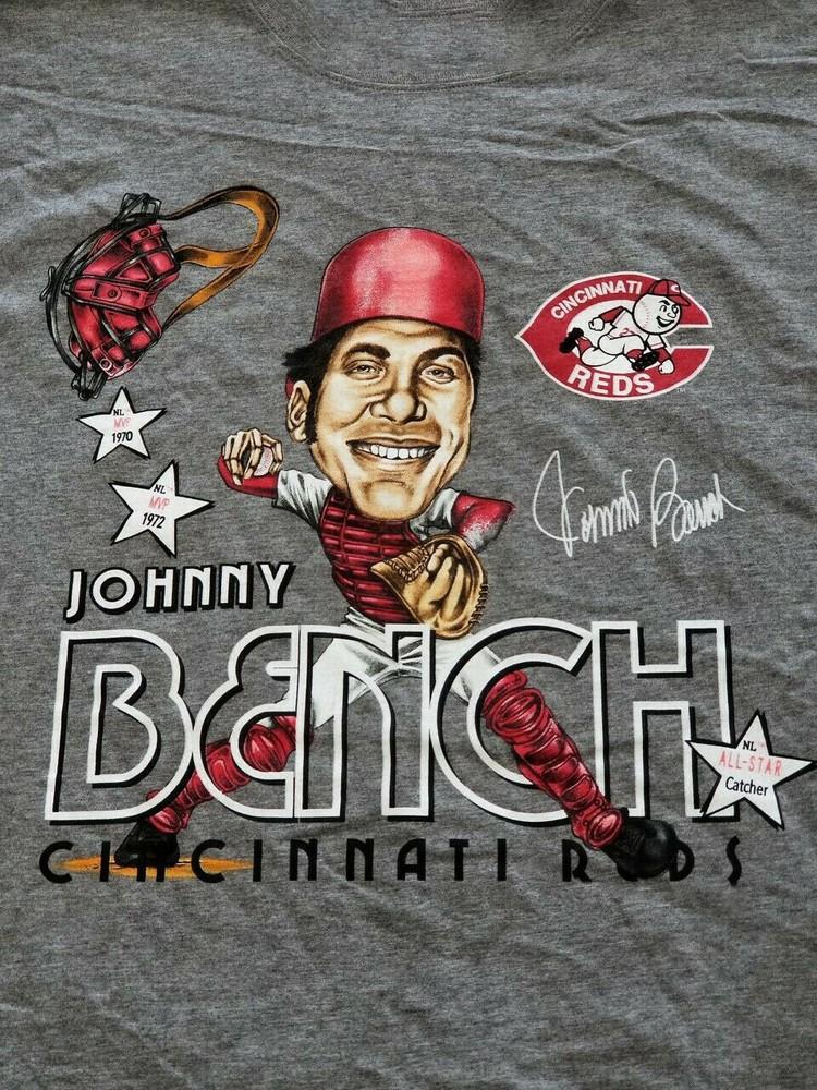 

Johnny Bench Men T-shirt Grey Unisex All Sizes JJ2350 Unisex T-Shirt XXXL