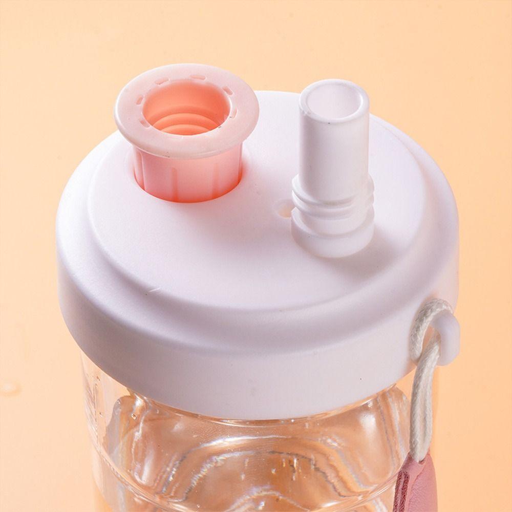 Plastic Tumbler Straw Water Bottle Silicone Seal Drinkware Bottle Milk Tea Cup  Beverage Drinking