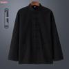 Men's Traditional Chinese Style Cotton-Linen Tang Suit, Retro Hanfu Zhongshan Suit & Tai Chi Attire