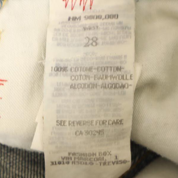 Bus Stop Denim pants w28(44) Button fly embroidered jeans Men's Used