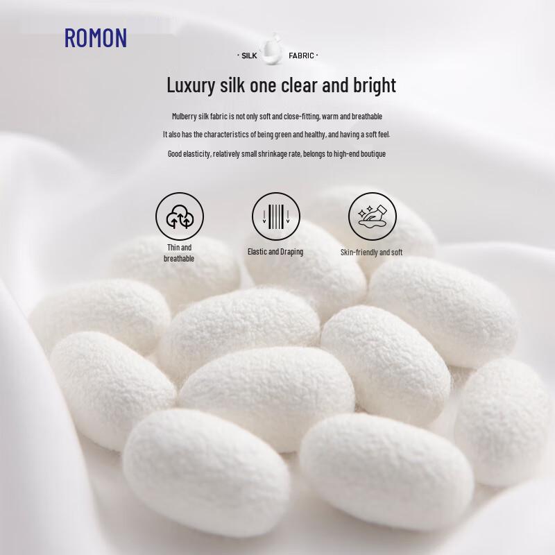 Luomeng Men's Business Casual Straight-Leg Pants with Silk Blend