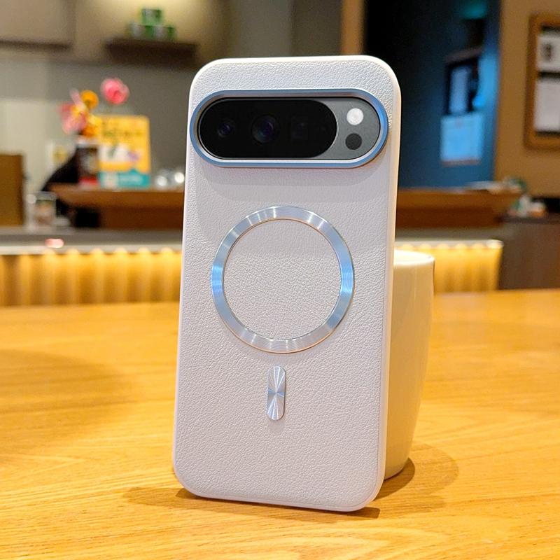 Luxury Minimalism Lychee Pattern Leather Phone Case For Google Pixel 10A 10 Pro XL 9 Pro 9A for Magsafe Shockproof Protect Cover