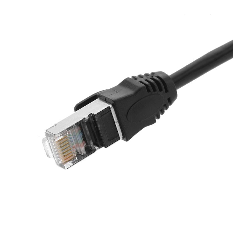 RJ45-Kabel, Stecker auf Buchse, Schraubmontage, Ethernet-LAN-Netzwerk-Verlängerungskabel, RJ45-Buchse auf Stecker