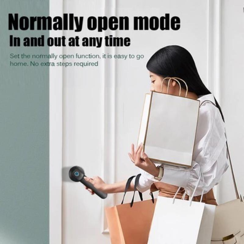 TUYA 4 In 1 Smart Door Lock Fingerprint Lock Electronic Digital Password Handle Lock Keys Unlock